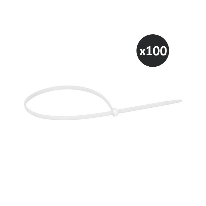 Legrand - 100 Colliers Colring incolores à  denture intérieure 3.5 x 280mm- Réf : 032039