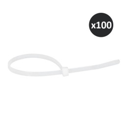 Legrand - 100 Colliers Colring incolores à  denture intérieure 3.5 x 180mm- Réf : 032038