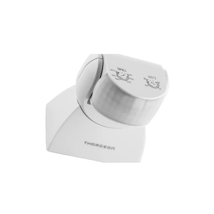 Thorgeon - Détecteur de mouvement infrarouge - 12m - 1200W - IP65 - Blanc - Réf : 02005