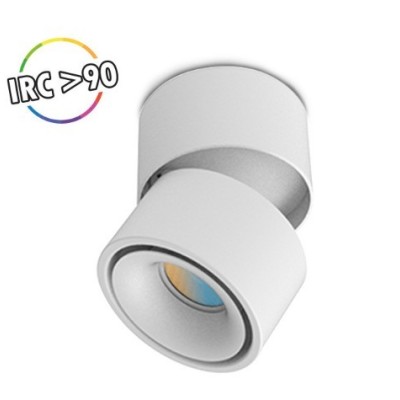 Miidex Lighting - Applique Décorative CCT 12W Blanc - Inclinable/orientable - Réf : 100623