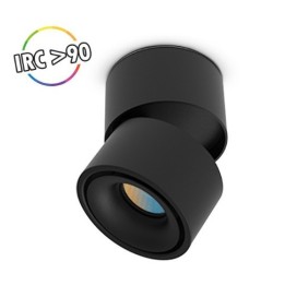 Miidex Lighting - Applique Décorative CCT 12W Noir- Inclinable/orientable - Réf : 100624