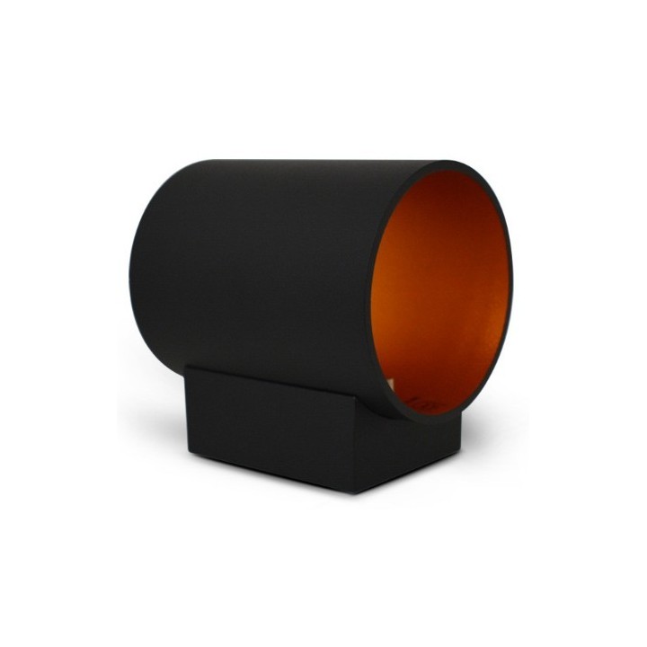 Miidex Lighting - Applique Murale G9 X1 Noir/Doré Cylindrique - Réf : 700390
