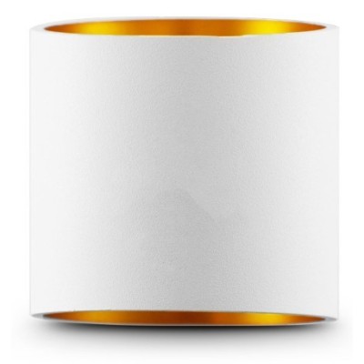 Miidex Lighting - Applique Murale G9 X1 Blanc/Doré Oblique - Réf : 700410