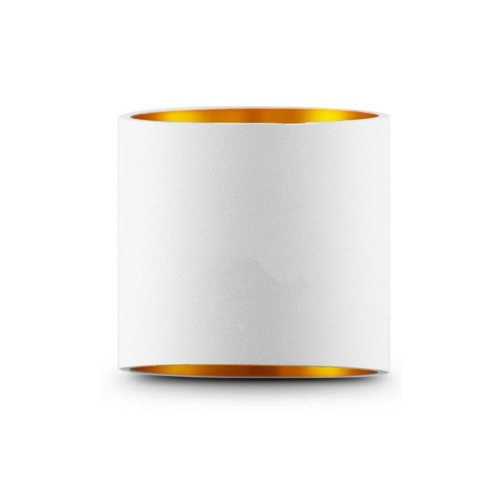 Miidex Lighting - Applique Murale G9 X1 Blanc/Doré Oblique - Réf : 700410