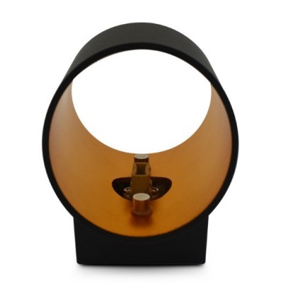 Miidex Lighting - Applique Murale G9 X1 Noir/Doré Oblique - Réf : 70041