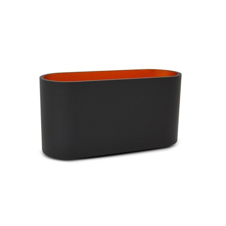 Miidex Lighting - Applique Murale G9 X1 Noir/Doré Ovale- Réf : 700400