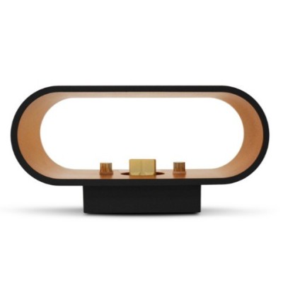 Miidex Lighting - Applique Murale G9 X1 Noir/Doré Ovale- Réf : 700400