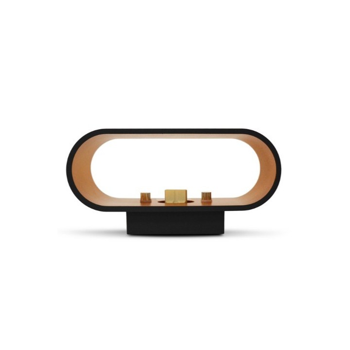 Miidex Lighting - Applique Murale G9 X1 Noir/Doré Ovale- Réf : 700400