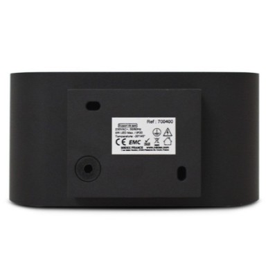 Miidex Lighting - Applique Murale G9 X1 Noir/Doré Ovale- Réf : 700400
