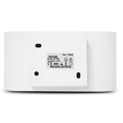 Miidex Lighting - Applique Murale G9 X1 Blanc/Doré Ovale - Réf : 70040