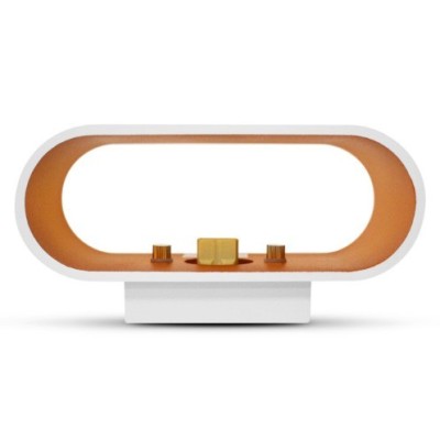 Miidex Lighting - Applique Murale G9 X1 Blanc/Doré Ovale - Réf : 70040