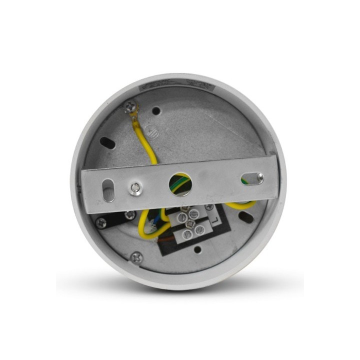 Miidex Lighting - Support de Spot Saillie GU10 (sans ampoule) Cylindre Blanc / Doré - Réf : 6810