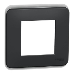 Schneider Unica Pro - plaque de finition - Anthracite - 1 poste - Réf : NU400254