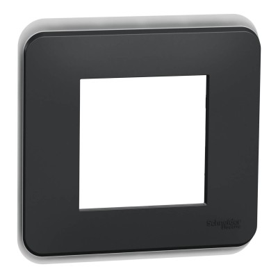 Schneider Unica Pro - plaque de finition - Anthracite - 1 poste - Réf : NU400254