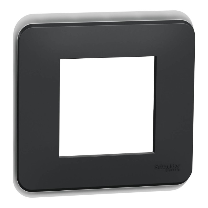 Schneider Unica Pro - plaque de finition - Anthracite - 1 poste - Réf : NU400254