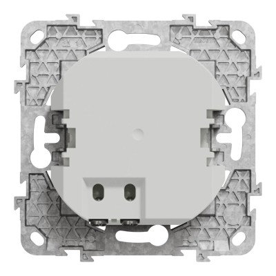 Schneider Unica - Unica - prise chargeur USB - C 45W + A 7,5W - blanc - méca support fix - Réf : NU501318