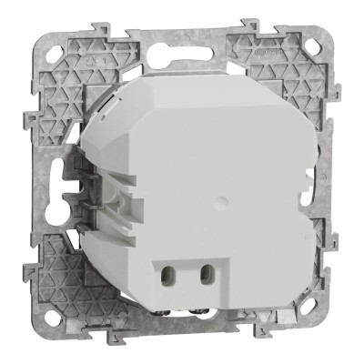 Schneider Unica - prise chargeur USB - C 45W + A 7,5W - anthracite - méca support fix - Réf : NU501354