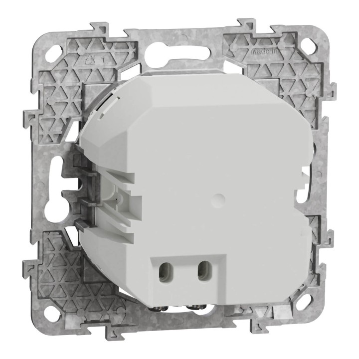 Schneider Unica - prise chargeur USB - C 45W + A 7,5W - anthracite - méca support fix - Réf : NU501354