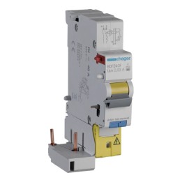 HAGER - Bloc différentiel 1P+N - 40A - 30mA - type F - Réf : BDF240F