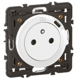 Legrand Céliane - Prise Surface avec chargeur Type C intégré - Livrée avec support et enjoliveur Blanc - Réf : CB0140