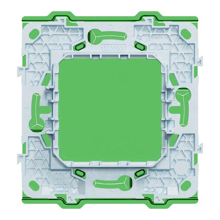 Schneider Unica - support de fixation 2 modules avec protection de chantier - zamac - Réf : NU7002C