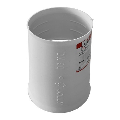S&P - Manchon PVC rigide - Ø90 mm - Connexion mâle-mâle - Gamme pluggit circulaire - Réf : 865054