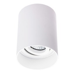 Miidex Lighting - Support de Spot Saillie GU10 (sans ampoule) Cylindre Blanc basse luminance - Réf : 6802