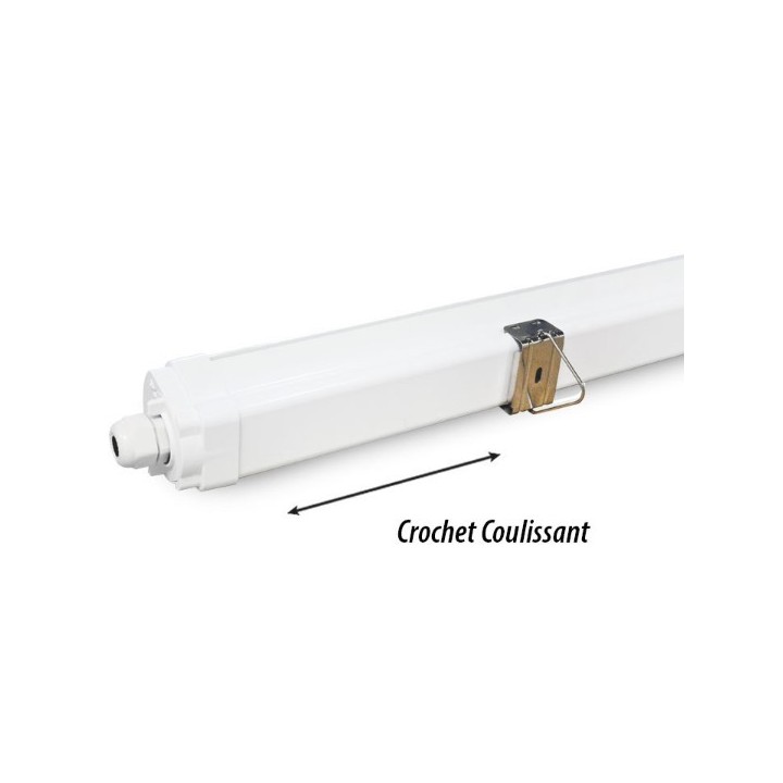 Miidex Lighting - Étanche LED Intégrées CCT 50W 1515 x 66 x 63 mm Traversant Garantie 5 ans - Réf : 101081