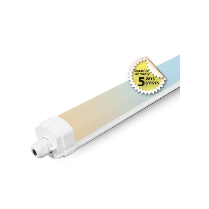 Miidex Lighting - Étanche LED Intégrées CCT 50W 1515 x 66 x 63 mm Traversant Garantie 5 ans - Réf : 101081