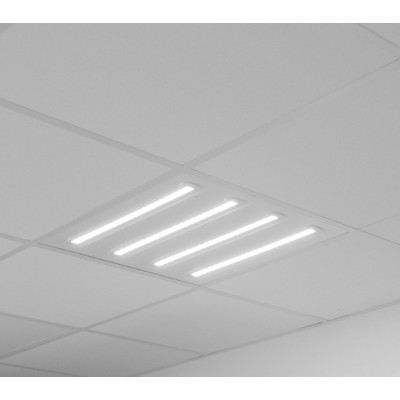 Miidex Lighting - Plafonnier LED Blanc PMMA 595 x 595 30W 4000K Garantie 5 ans  - Réf : 100748
