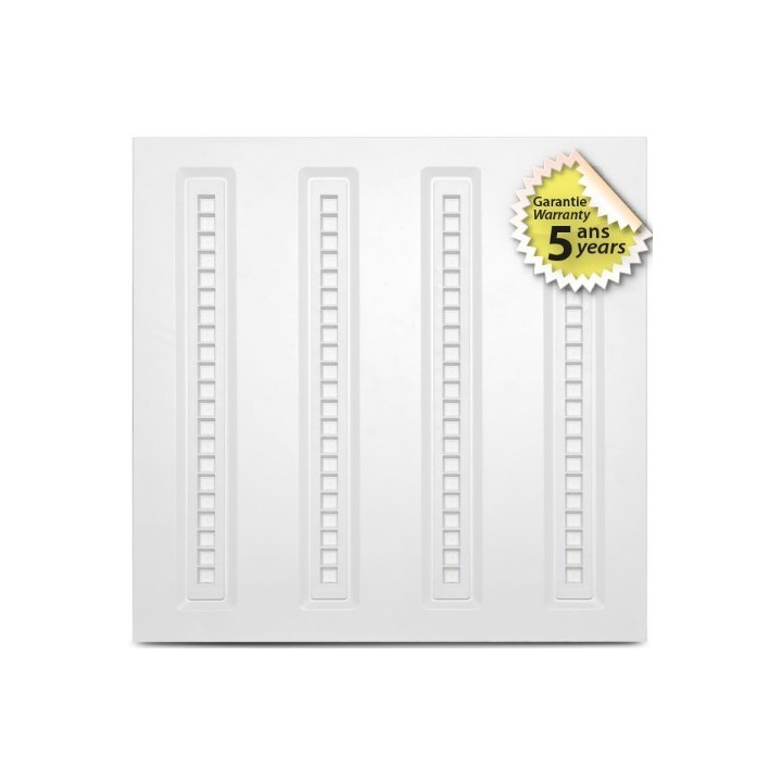 Miidex Lighting - Plafonnier LED Blanc PMMA 595 x 595 30W 4000K Garantie 5 ans  - Réf : 100748