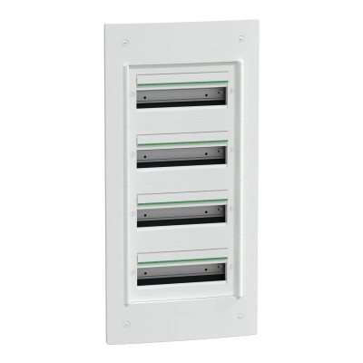Schneider - PrismaSeT XS - Coffret encastré 4 rangées 13 modules - sans porte - Réf : LVSXS413