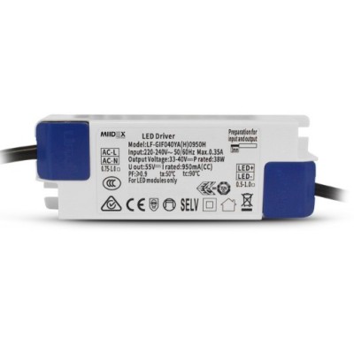 Miidex Lighting - Spot LED Escargot Rond Inclinable et Orientable 38W - CCT - Garantie 5 ans - Réf : 767441