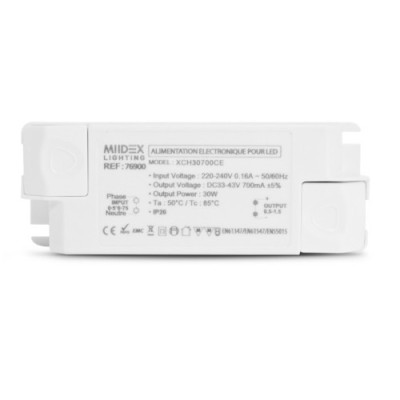 Miidex Lighting - Spot LED Rectangulaire Orientable 30W 3000K - Réf : 76900