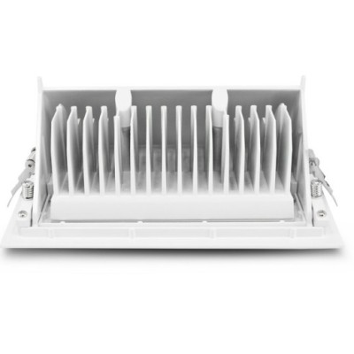 Miidex Lighting - Spot LED Rectangulaire Inclinable avec Alimentation Electronique 30W 4000K - Réf : 7692