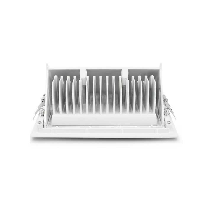Miidex Lighting - Spot LED Rectangulaire Inclinable avec Alimentation Electronique 30W 4000K - Réf : 7692