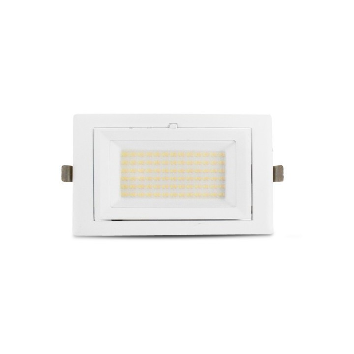 Miidex Lighting - Spot LED Rectangulaire Inclinable avec Alimentation Electronique 32/38W CCT Garantie 5 ans - Réf : 76913