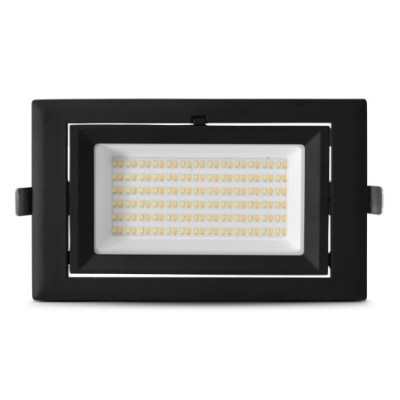 Miidex Lighting - Spot LED Rectangulaire Inclinable avec Alimentation Electronique 32/38W CCT Garantie 5 ans - Réf : 100346