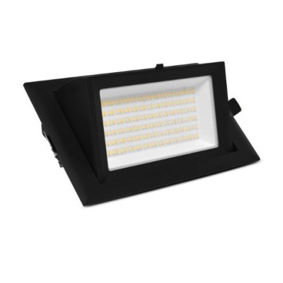 Miidex Lighting - Spot LED Rectangulaire Inclinable avec Alimentation Electronique 32/38W CCT Garantie 5 ans - Réf : 100346