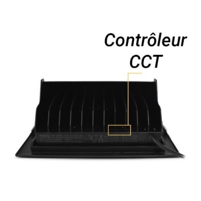 Miidex Lighting - Spot LED Rectangulaire Inclinable avec Alimentation Electronique 32/38W CCT Garantie 5 ans - Réf : 100346