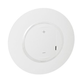 Legrand - Variateur toutes lampes dooxie 2 fils sans Neutre livré avec plaque ronde blanche et griffe - Réf : 095053