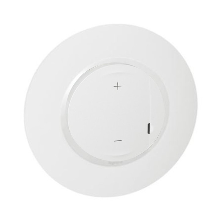 Legrand - Variateur toutes lampes dooxie 2 fils sans Neutre livré avec plaque ronde blanche et griffe - Réf : 095053