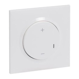 Legrand - Variateur toutes lampes dooxie 2 fils sans Neutre livré avec plaque carrée blanche et griffes - Réf : 095013A
