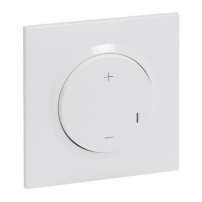 Legrand - Variateur toutes lampes dooxie 2 fils sans Neutre livré avec plaque carrée blanche et griffes - Réf : 095013A