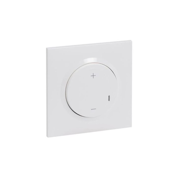 Legrand - Variateur toutes lampes dooxie 2 fils sans Neutre livré avec plaque carrée blanche et griffes - Réf : 095013A