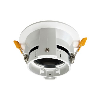 Krisane - Support spot orientable - IP20- noir-blanc - avec douille GU10 - Réf : KRI20001-P