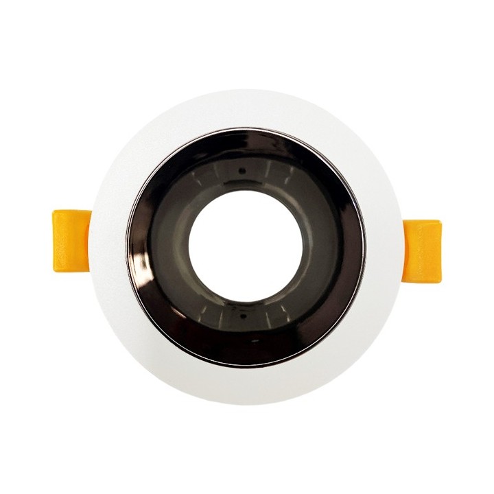 Krisane - Support spot orientable - IP20- noir-blanc - avec douille GU10 - Réf : KRI20001-P