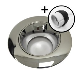 Krisane - Support spot orientable - avec douille GU10 - chrome brillant - Réf : KRI20012-P
