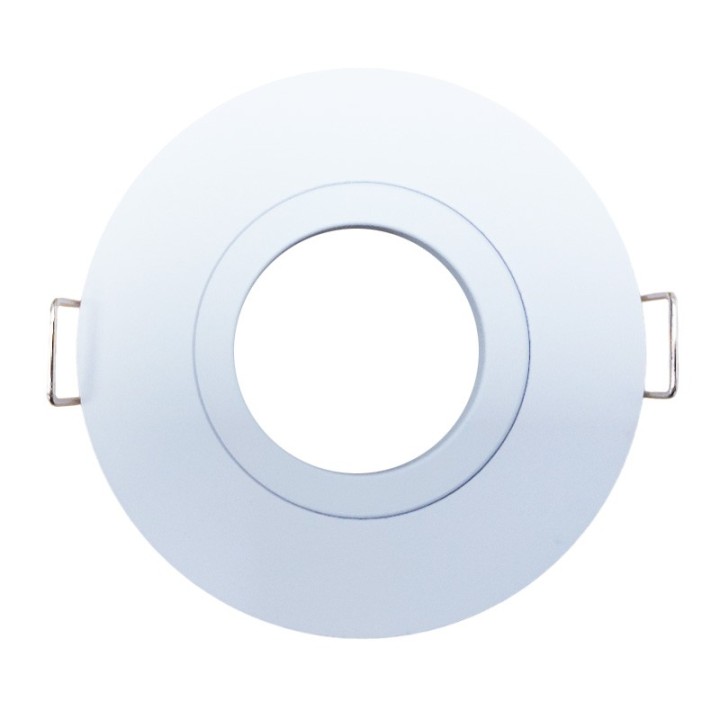 Krisane - Support spot orientable - Ø85 x H39 mm - Blanc - Encastrable - Anti-éblouissement - Réf : KRI20015