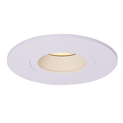 Krisane - Support spot orientable - Ø85 x H39 mm - Blanc - Encastrable - Anti-éblouissement - Réf : KRI20015